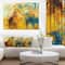 Designart - Abstract Yellow Collage - Large Abstract Canvas Print